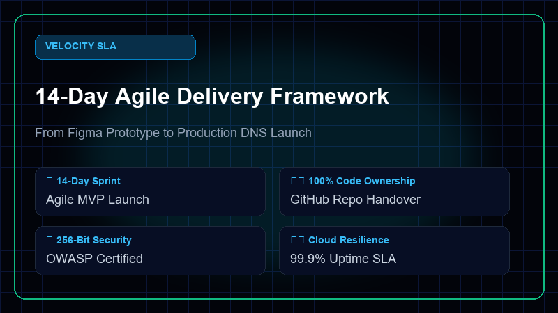 TerraX Studio 14-Day Agile Delivery Framework Workflow Diagram